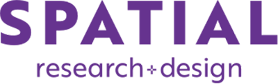 spatial research + design logo